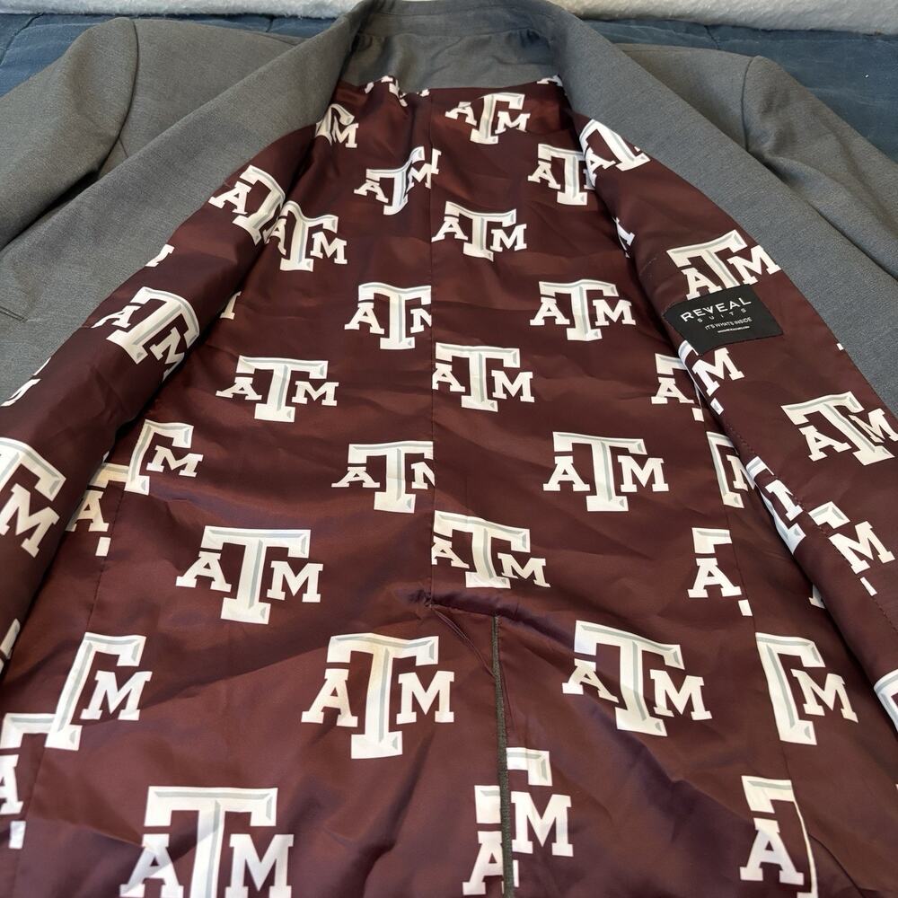 Texas A & M Women’s Reveal Suits Gray Premium Lightweight Wool Custom Blazer‎